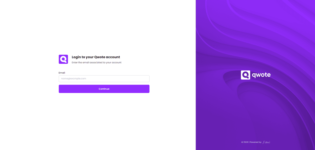 Qwote - E-procurement Web App